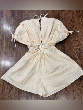 ANDREA IYAMAH Rina Romper Bone-Color Size US 6 Small